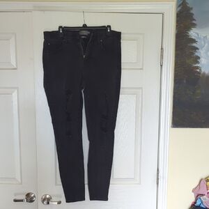 torrid Black Ripped Skinny Jeans